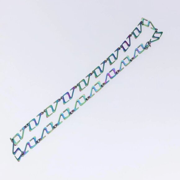 LOUIS VUITTON Collier LV Links Necklace metal Green M68909 LV Auth 127721M - Picture 7 of 12